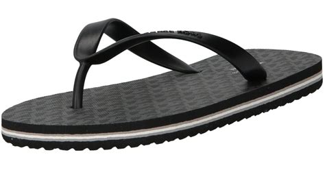 MICHAEL KORS Sandalen Zehentrenner Gr. US 9 schwarz neon 